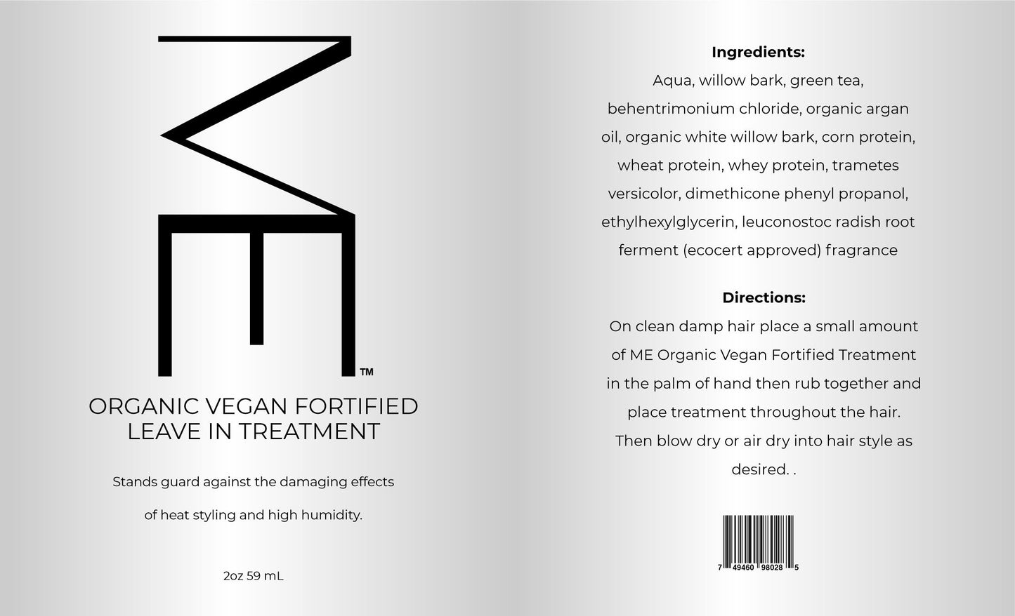 ME Organic Vegan Fortified Leave In Treatment