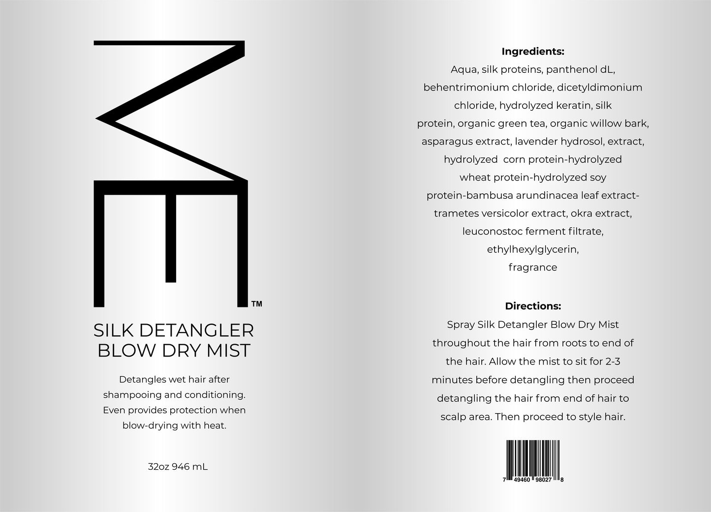 ME Silk Detangler Blowout Mist